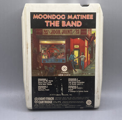 The Band: Moondog Matinee 1973 Capitol Records 8 Track Tape TA 11214 w1s3 3105