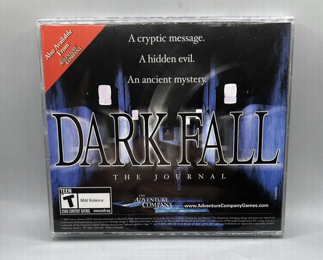 The Black Mirror (PC CD - ROM, 2003, 2 - Disc Set) Adventure Company Scratch Free - Darktower Media