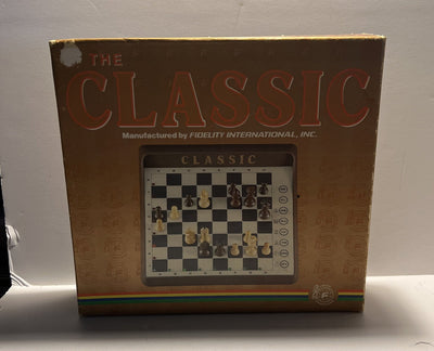 The Classic Portable Sensory Chess Computer- Fidelity International Complete VG