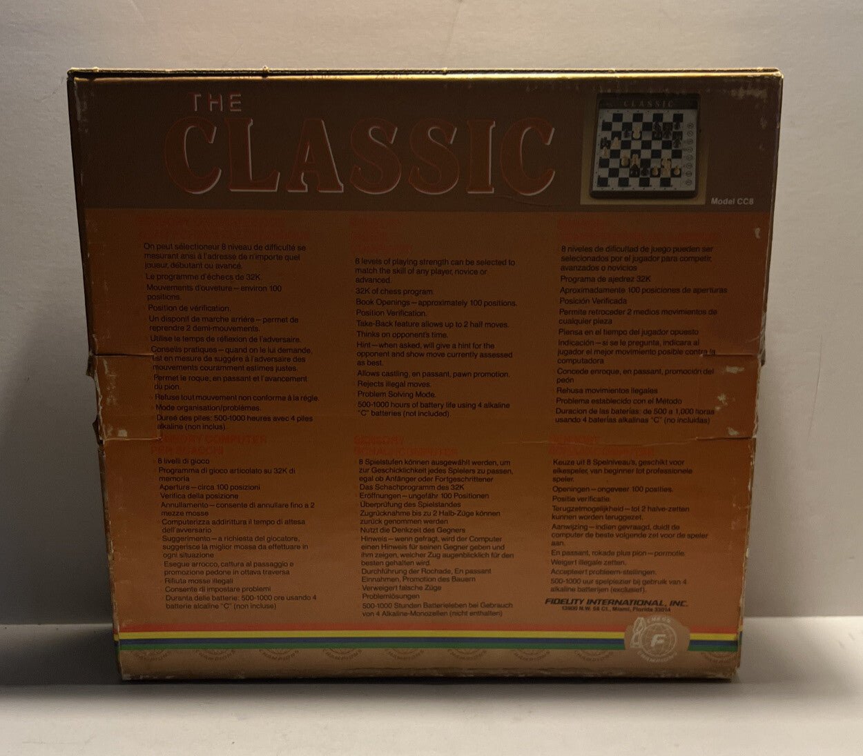 The Classic Portable Sensory Chess Computer - Fidelity International Complete VG - Darktower Media