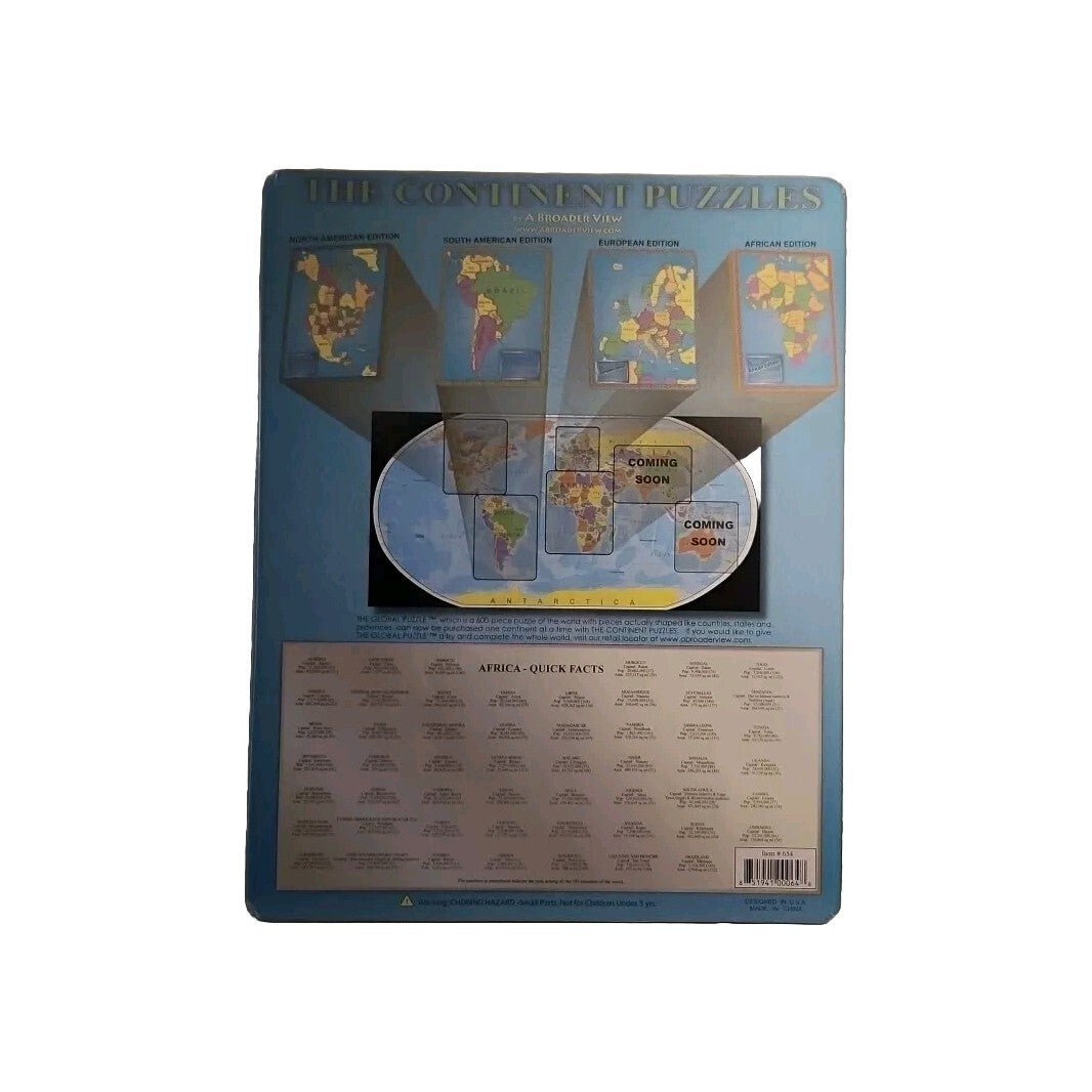 The Continent Puzzle African Edition, A Broader View New - Darktower Media