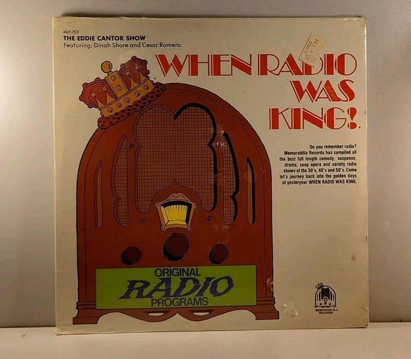 THE EDDIE CANTOR SHOW When Radio Was King MLP702 LP Vinyl SEALED Jack Benny r34 - Darktower Media