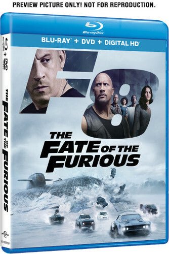 The Fate of the Furious (Blu - ray, 2017) Universal Studios USA with slipcover - Darktower Media