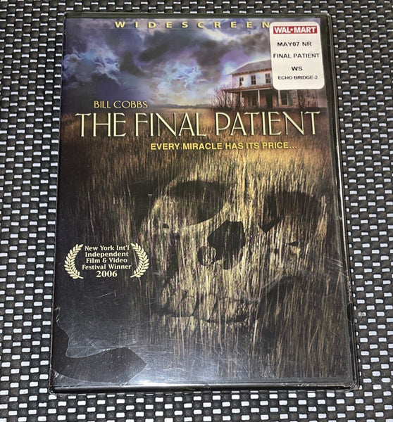 The Final Patient (DVD, 2007 Widescreen) Bill Cobbs | Alex Feldman Unopened USA - Darktower Media