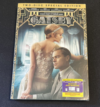 The Great Gatsby (DVD, 2013, 2-DVD Special Edition) USA With Slip Cover