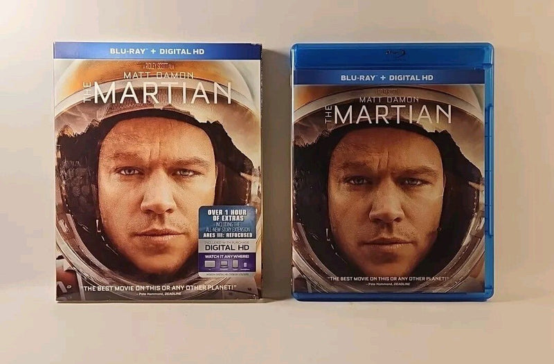 The Martian (Blu - ray 2015) Matt Damon Fox USA with slipcover No digital r1s3 400 - Darktower Media