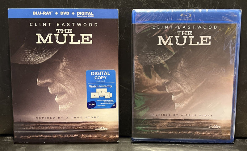 The Mule (Blu - ray, 2019, 2 - Disc Set) 2019 Warner Brothers USA With Slipcover - Darktower Media