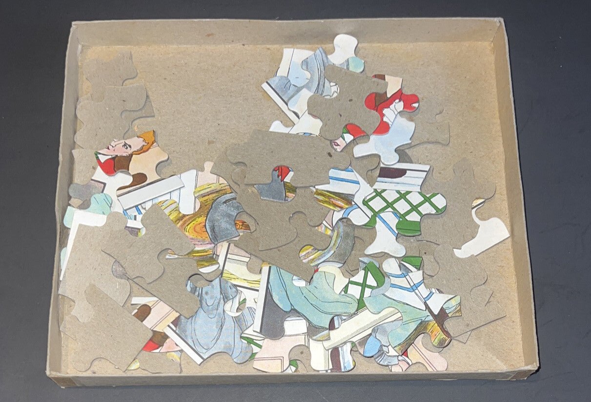 The Real Mother Goose Jack Sprat Puzzle vintage S and R Puzzles 6220 10x14" - Darktower Media