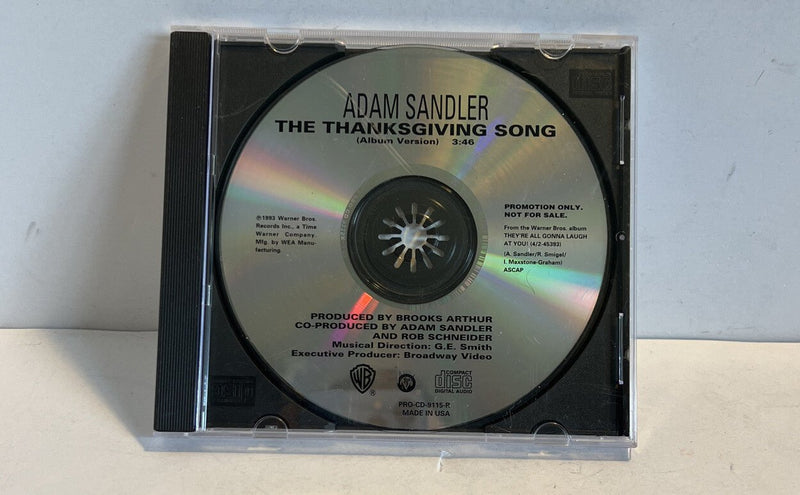 The Thanksgiving Song by Adam Sandler (CD, Promo, Single, 1993) NM - Darktower Media