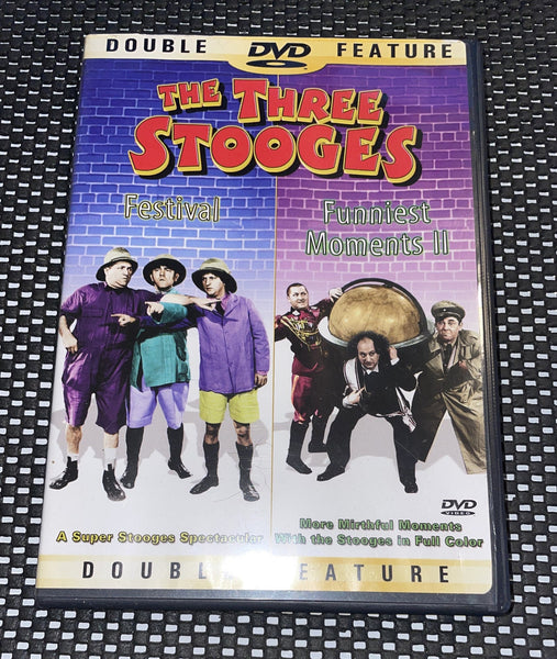 The Three Stooges: Festival / Funniest Moments II (DVD, 1965,Double Feature) - Darktower Media