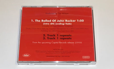 TIM WILSON The Ballad of John Rocker PROMO 3 Tr. CD Single Capital USA w1s3 3153