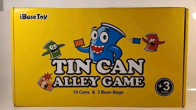 Tin Can Alley Game 10 Cans 3 Bean Bags Board Game iBase Toy Germany