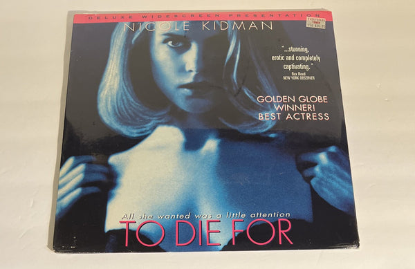To Die For Laserdisc LD Nicole Kidman BRAND NEW Columbia USA 1996 Rated R - Darktower Media