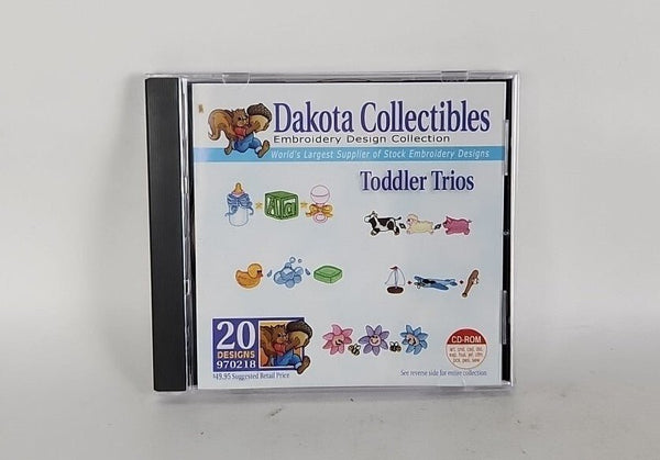 Toddler Trios Dakota Collectibles Machine Embroidery CD - Rom Near Mint - Darktower Media
