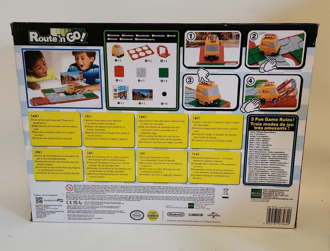 Toys Epoch Super Mario Route `n GO (UK IMPORT) Puzzle Game NEW Super Mario Bros - Darktower Media