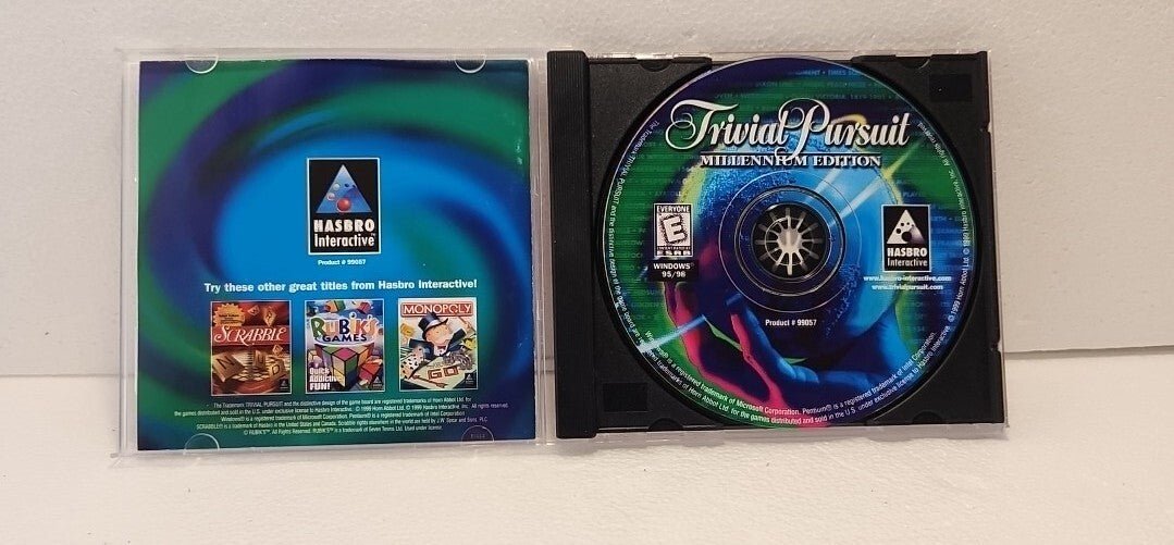 Trivial Pursuit: Millennium Edition PC Windows 95/98 game CD Hasbro USA - Darktower Media