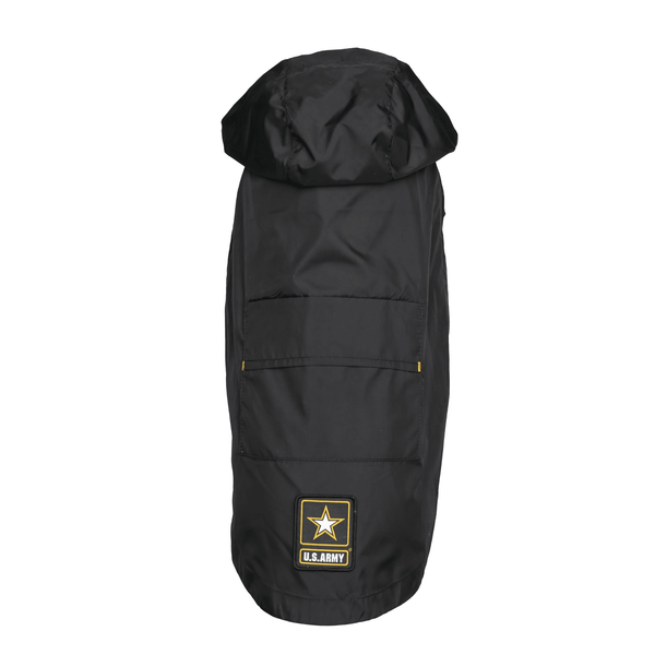 US Army Packable Dog Raincoat - Black - Darktower Media