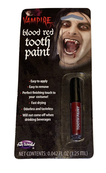 Vampire Blood Red Tooth Paint by Fun World 1.25 ML - Darktower Media