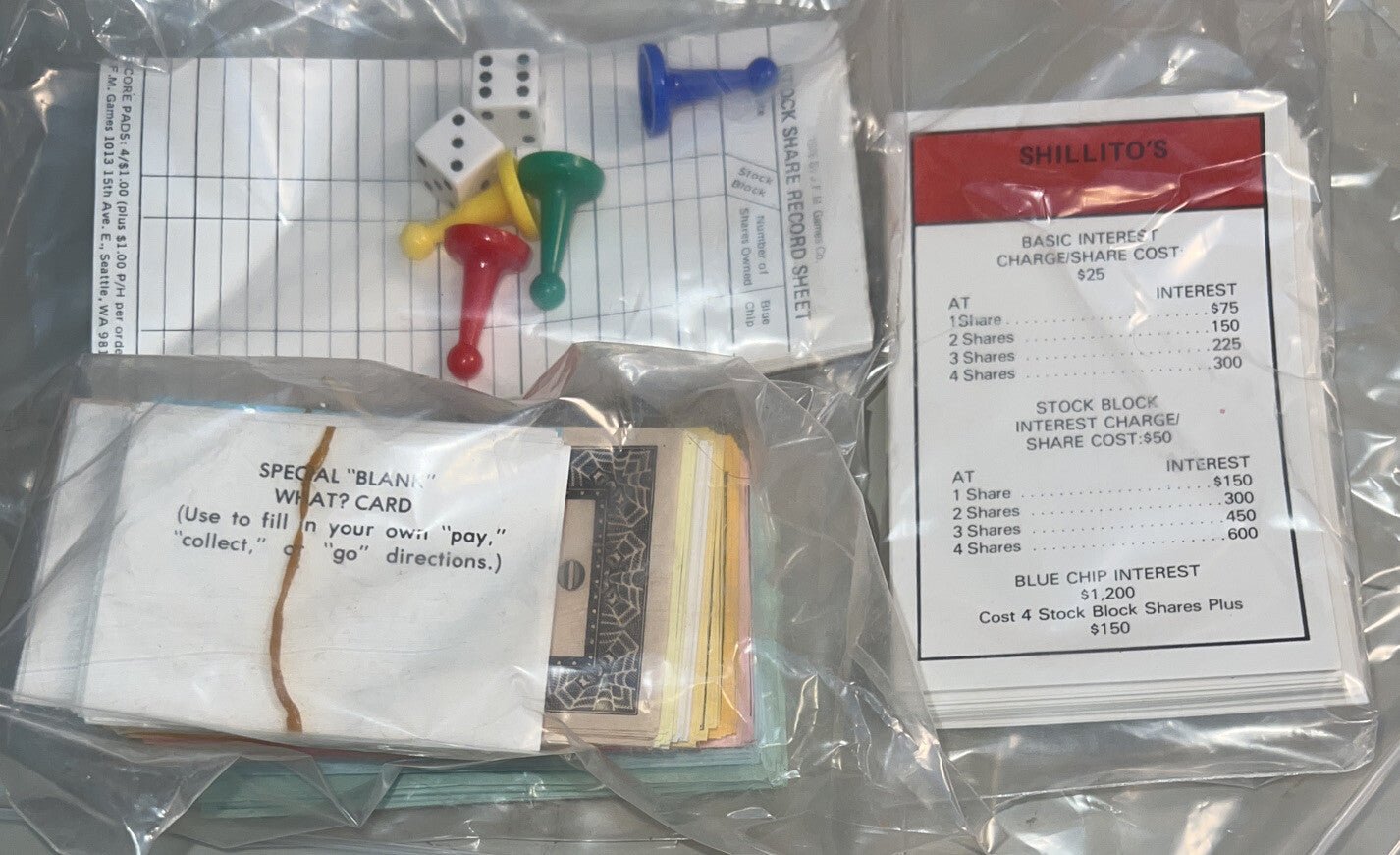 Vintage 1979 Stock Block Board Game Cincinnati Ohio Monopoly - Darktower Media