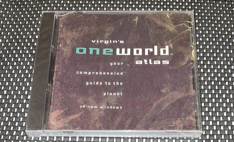 Virgin's One World Atlas New - Still sealed in jewel case PC Game - Darktower Media