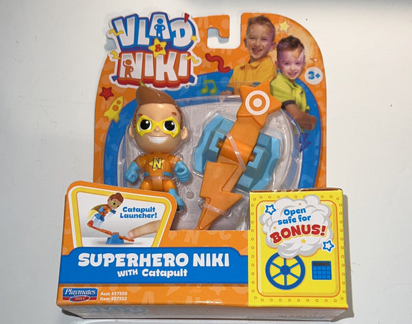 Vlad & Niki Action Figure Set Superhero Vlad with Catapult Playset NEW SEALED! - Darktower Media