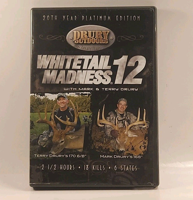 Whitetail Madness 12: Drury Outdoors 20th Yr Platinum Ed. DVD w/insert w1s3 2710 - Darktower Media