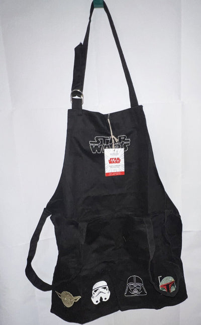 Williams Sonoma 100% Cotton Star Wars Embroidered Black Apron for kids 2010