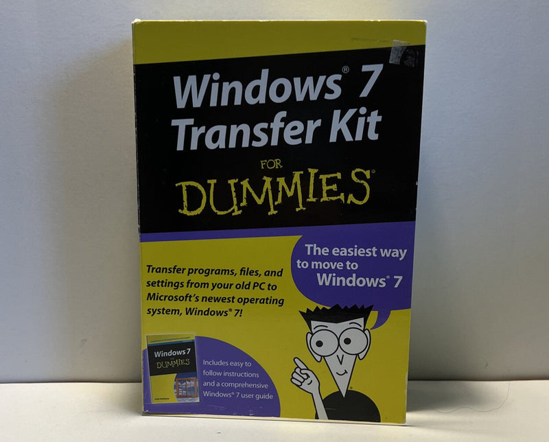 Windows 7 Transfer kit for Dummies Complete in box with cable - Darktower Media