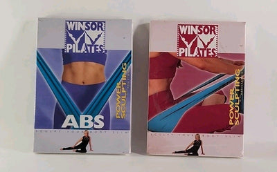 WINSOR PILATES Power Sculpting with Resistance & Power Sculpting ABS DVDs w14162