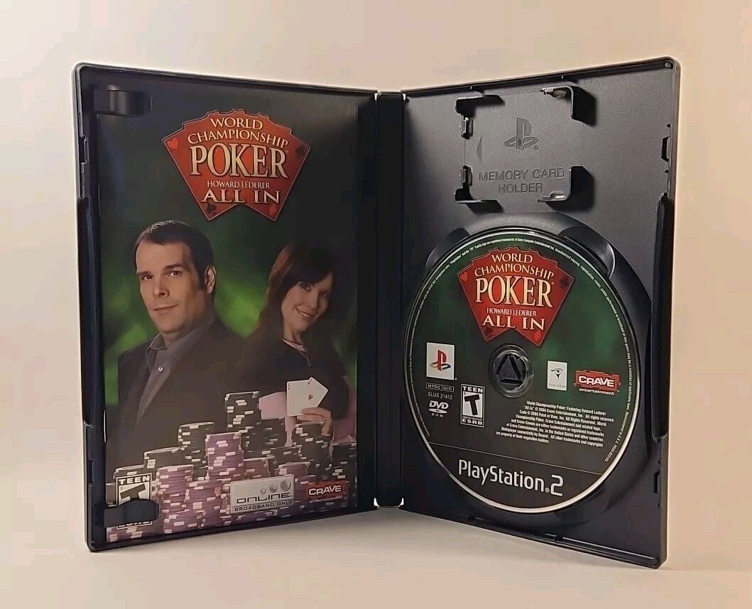 World Championship Poker: Howard Lederer: All In PlayStation 2 PS2 w/man.w1s3007 - Darktower Media