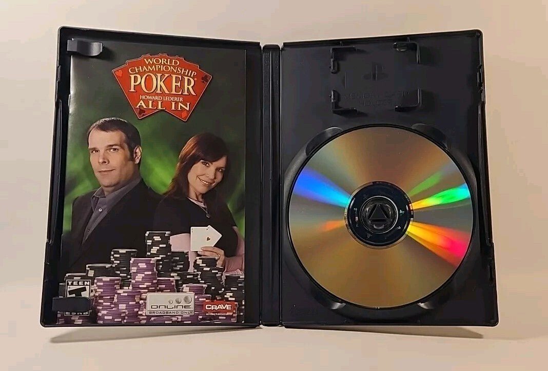 World Championship Poker: Howard Lederer: All In PlayStation 2 PS2 w/man.w1s3007 - Darktower Media