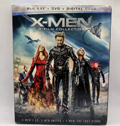 X-Men: 3-Film Collection (Blu-Ray/DVD, 2020, 6-Disc Set) USA No Digital NM