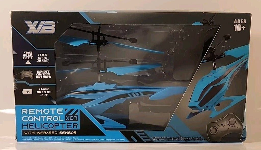 XB Remote Control Helicopter X07 Blue Toy New In Box - Darktower Media