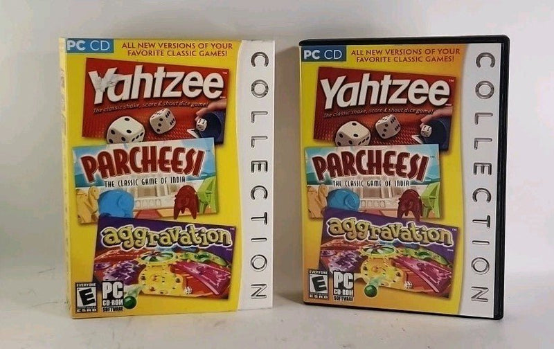 Yahtzee, Parcheesi, and Aggravation Collection (PC, 2006) Win ME/2000/XP w1 4363 - Darktower Media
