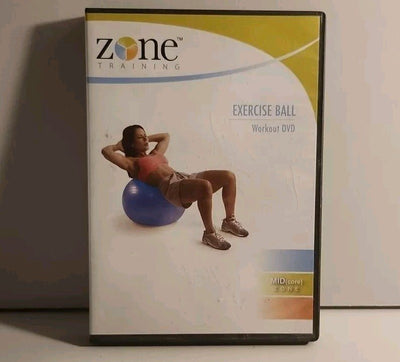 Zone Training Exercise Ball Workout DVD Mid Core Zone Fitness (Denise Druce)